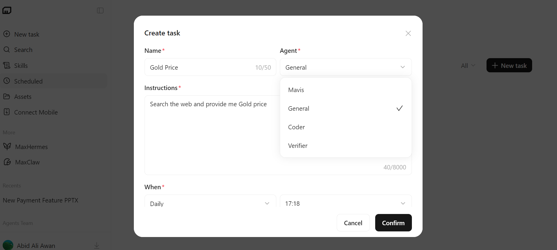 MiniMax Code Scheduled