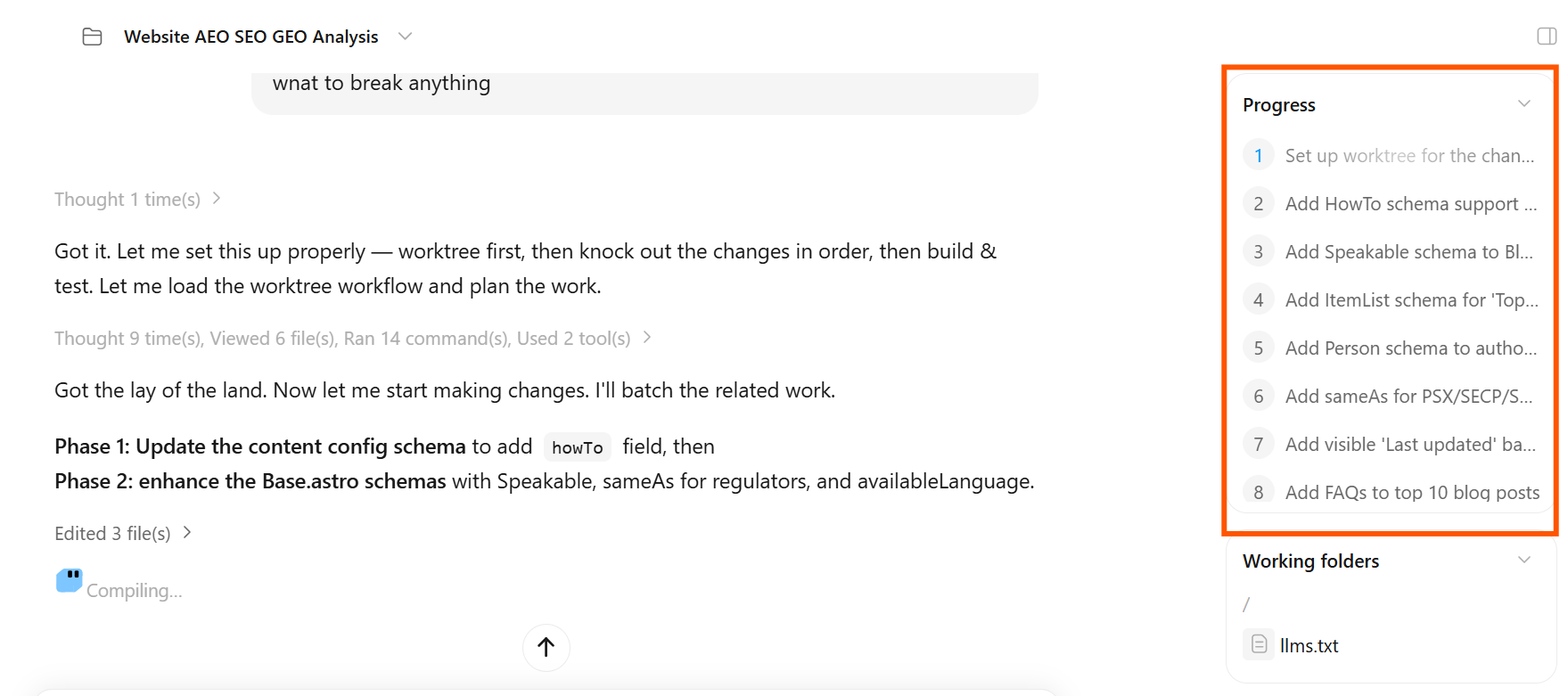 Enhancing the AEO, SEO, and GEO within the MiniMax Code Desktop app